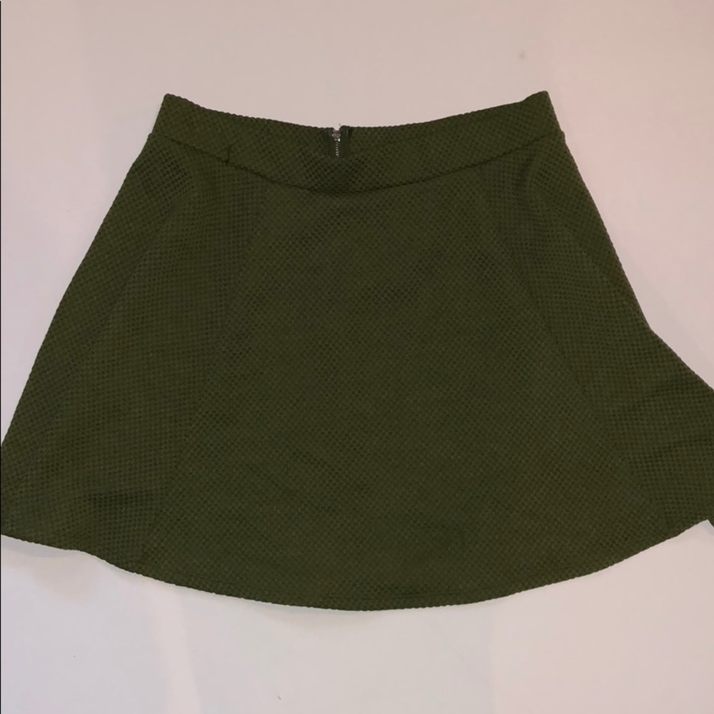 Olive green skirt